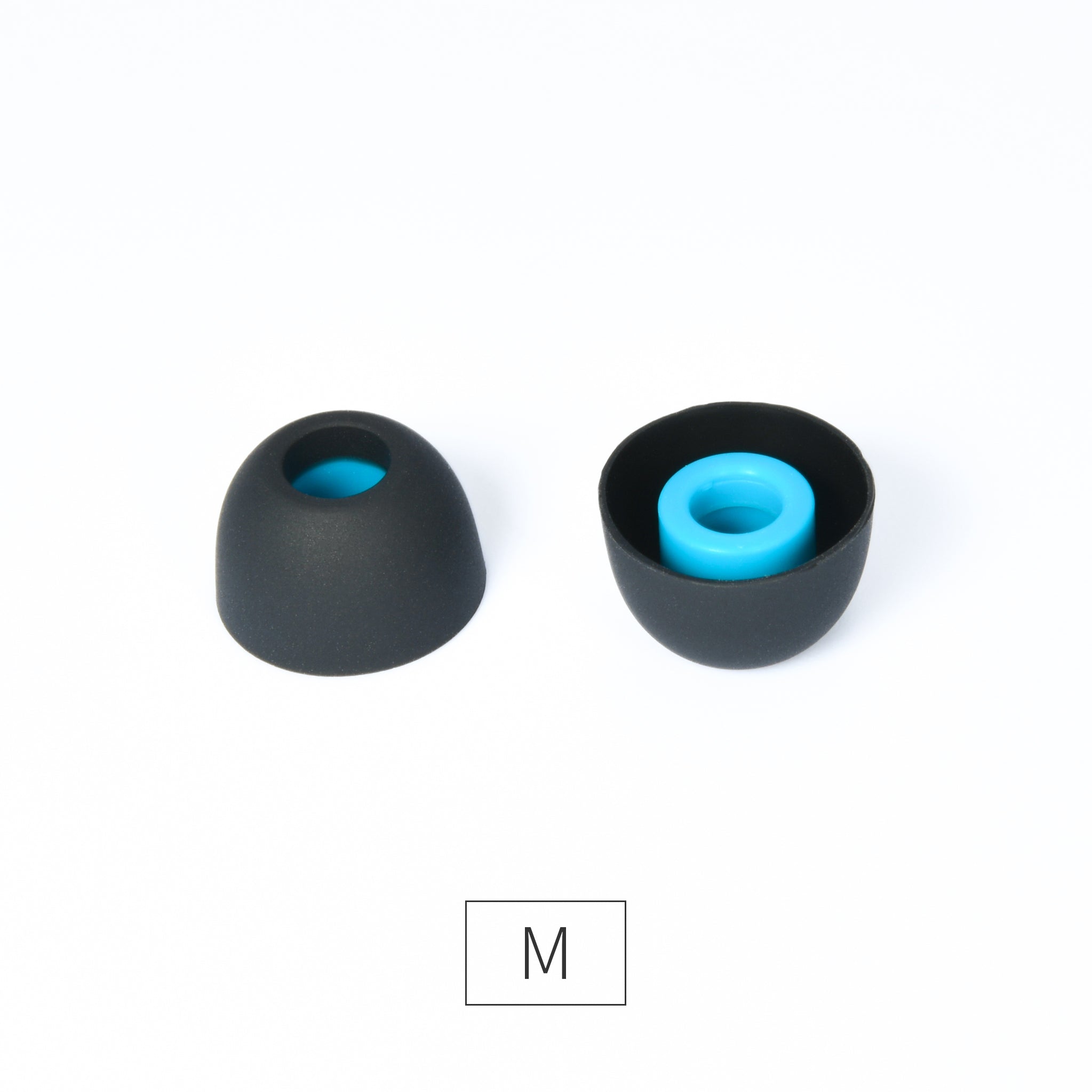 UM Blue Heart Silicone Eartips (one pair) - MusicTeck
