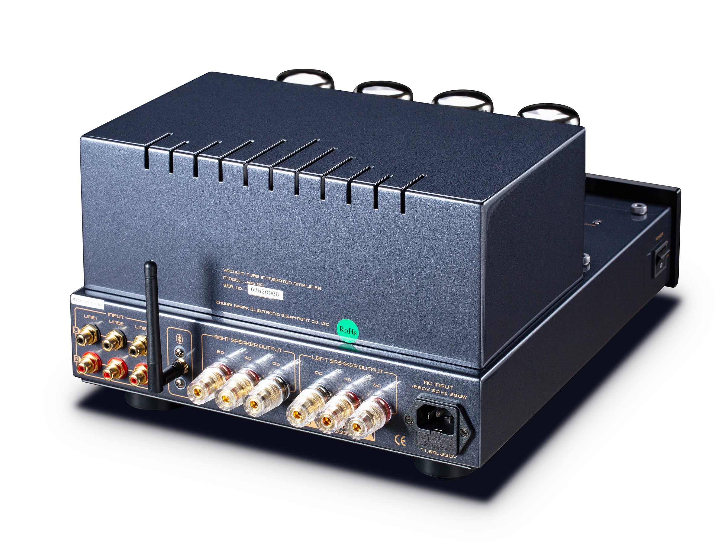 Cayin Jazz 80, A powerful Bluetooth Tube Integrated Amplifier with 2x 40 watts - MusicTeck